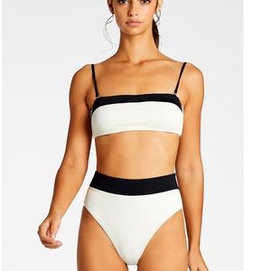 NWT Vitamin A EcoTex ELSIE Bandeau Bikini Top